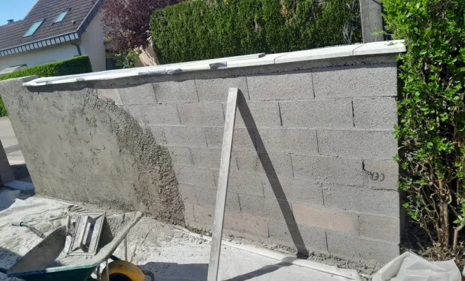 Création de mur pour délimiter un jardin à Neufmaisons, Nancy, Sonmez CTS Isolation